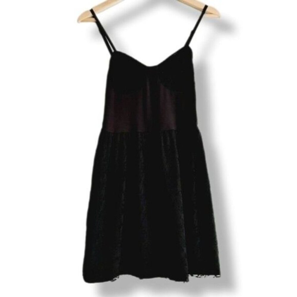 URBAN RENEWAL Vintage Fabric Floral Lace Mini Cami Dress Sz M